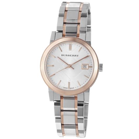 burberry two tone watch womens|burberry watch bu9105.